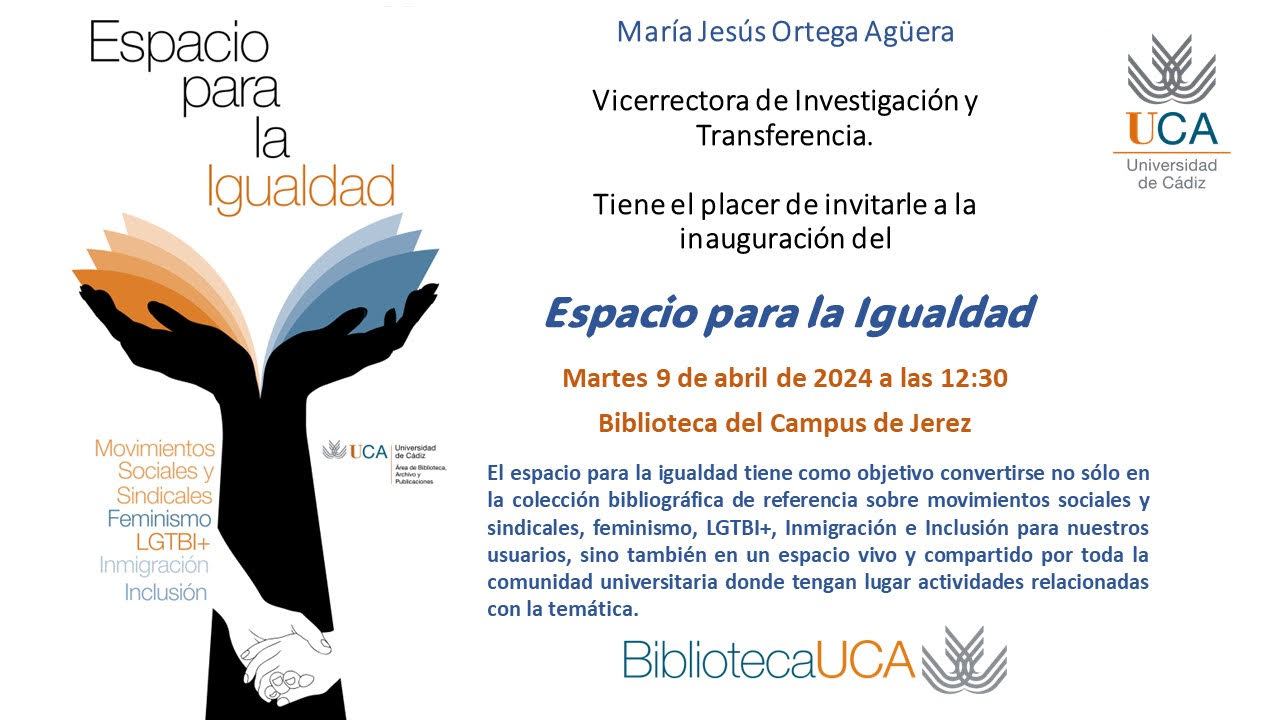 Espacio para la Igualdad – Delegación del Rector para el Campus de Jerez
