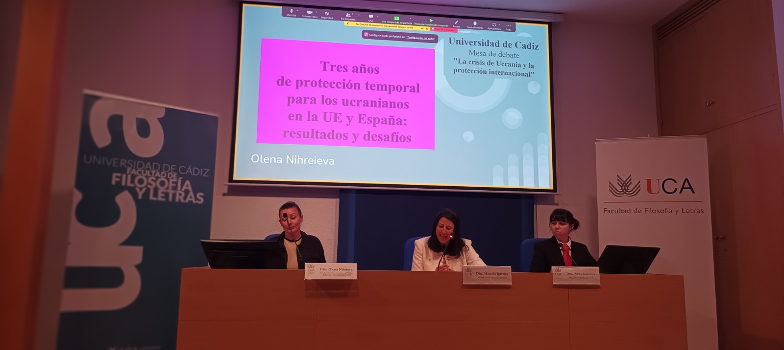 Mesa de debate “La crisis de Ucrania y la protección internacional”