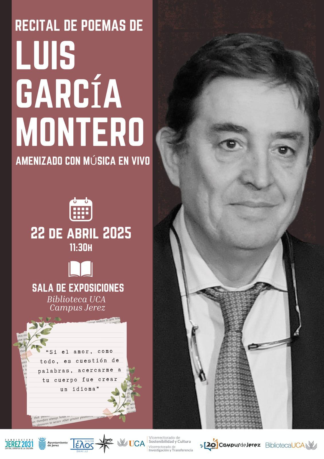 Recital de poemas Luis García Montero